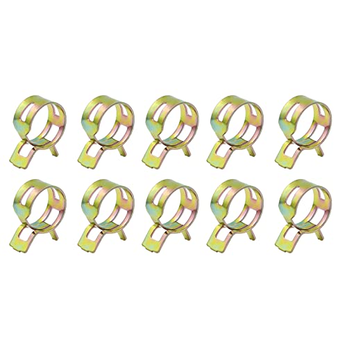 METALLIXITY springs шланг зажим шланг зажим останавливать золотой 20mm 15 шт metal зажим семья садоводство для труба крепление .