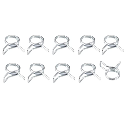 METALLIXITY spring шланг зажим 6 mm 10 шт двойной тросик spring сталь зажим 6.5 mm-7.2 mm наружный диаметр для Home сад шланг камера фиксация для 