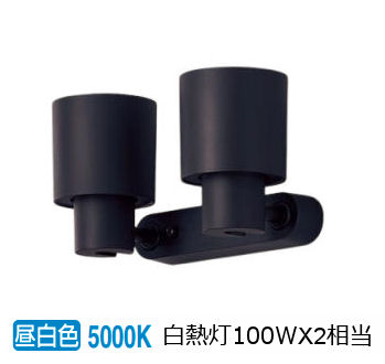 Panasonic LEDスポットライト XAS3301N CB1 （本体 LGS9301＋LEDランプ LLD4000N CB1 ×2） （昼白色） （ブラック） スポットライト、LEDスポットライトの商品画像