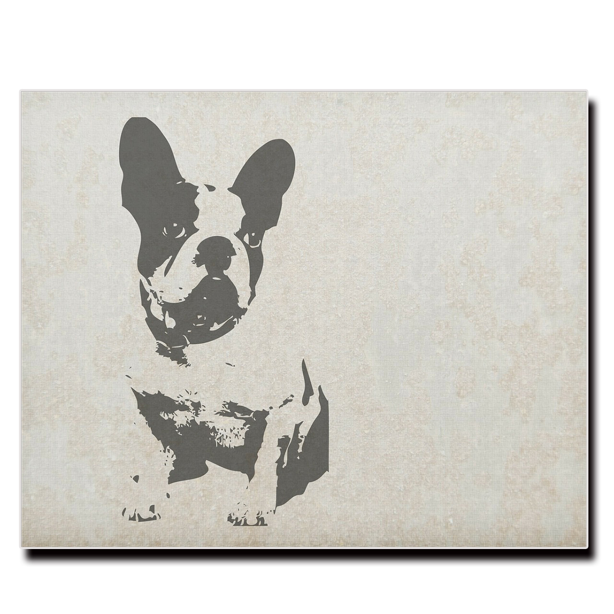  fabric wall art canvas panel picture name . poster picture frame interior Pug French bru dog French Bull dogbsa leather stylish lovely 