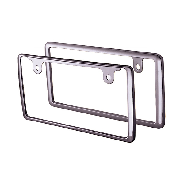 セイワ （SEIWA） 車外用品 ナンバープレートフレーム フロント＆リアセット MB （金属製） K418 前後2枚入りの商品画像