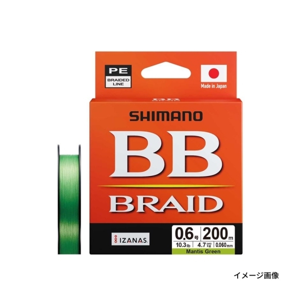 BBブレイド LD-M64Y 0.6号 200m（マンティスグリーン）の商品画像
