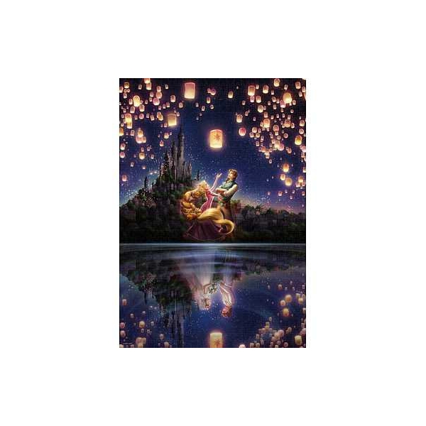 テンヨー 光るジグソーパズル ラプンツェル 湖面が映す未来 1000ピース