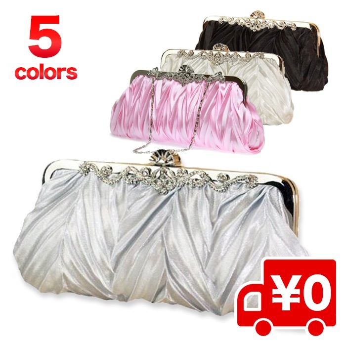  можно выбрать 5 цвет атлас плиссировать вечерняя сумочка 3way женский формальный черный / свадьба праздничные обряды 