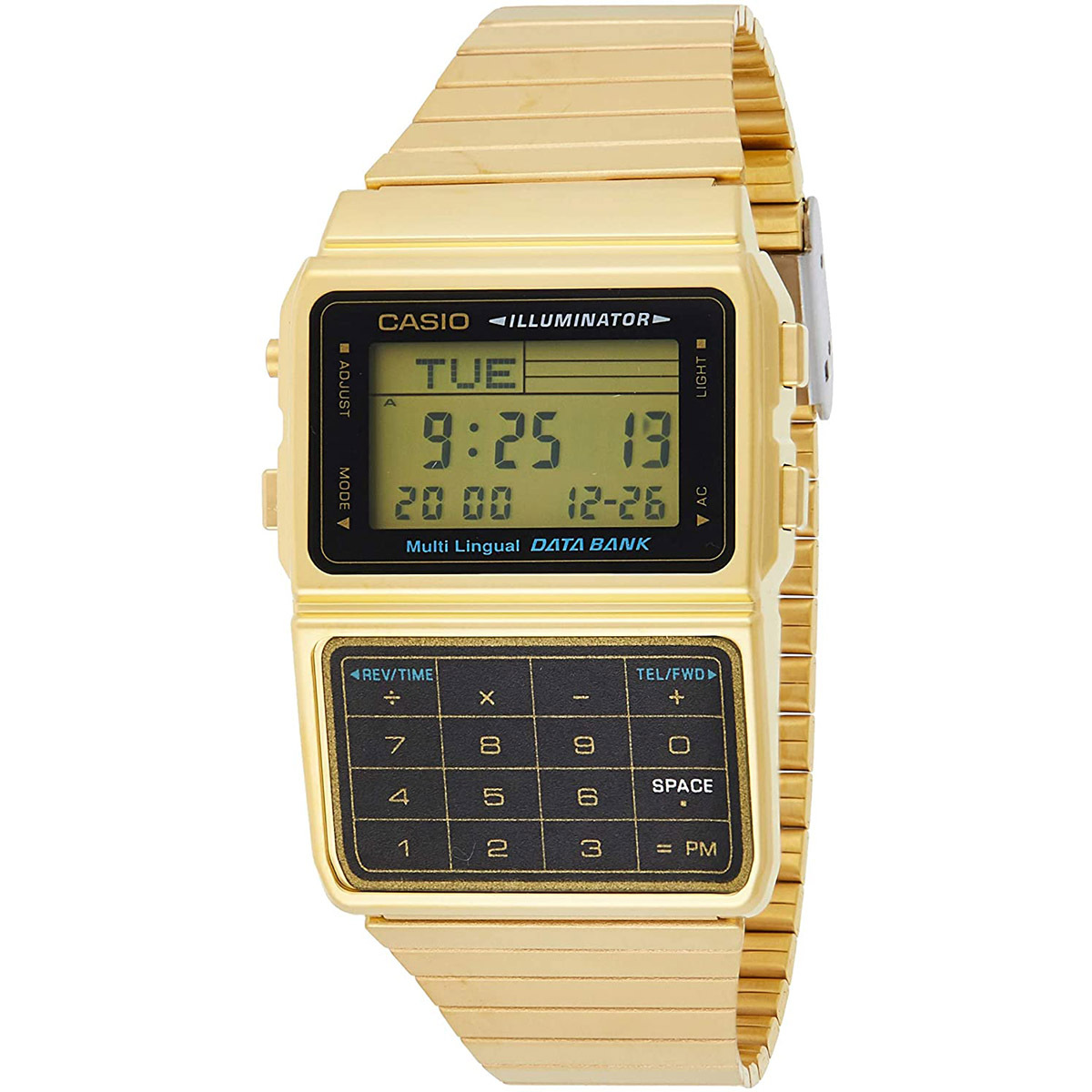 CASIO データバンク DBC611G-1 （ゴールド） レディース腕時計 - 最 