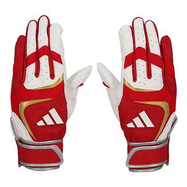 adidas adidas バッティンググローブ LBG403 6411（レッド×ホワイト） バッティンググローブ - 最安値・価格比較 ...