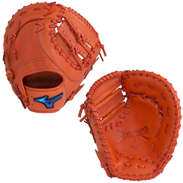 MIZUNO 少年軟式用 WILL DRIVE BLUE 一塁手 （スプレンディッドオレンジ） 1AJFY27800-52 WILL DRIVE 軟式グローブの商品画像