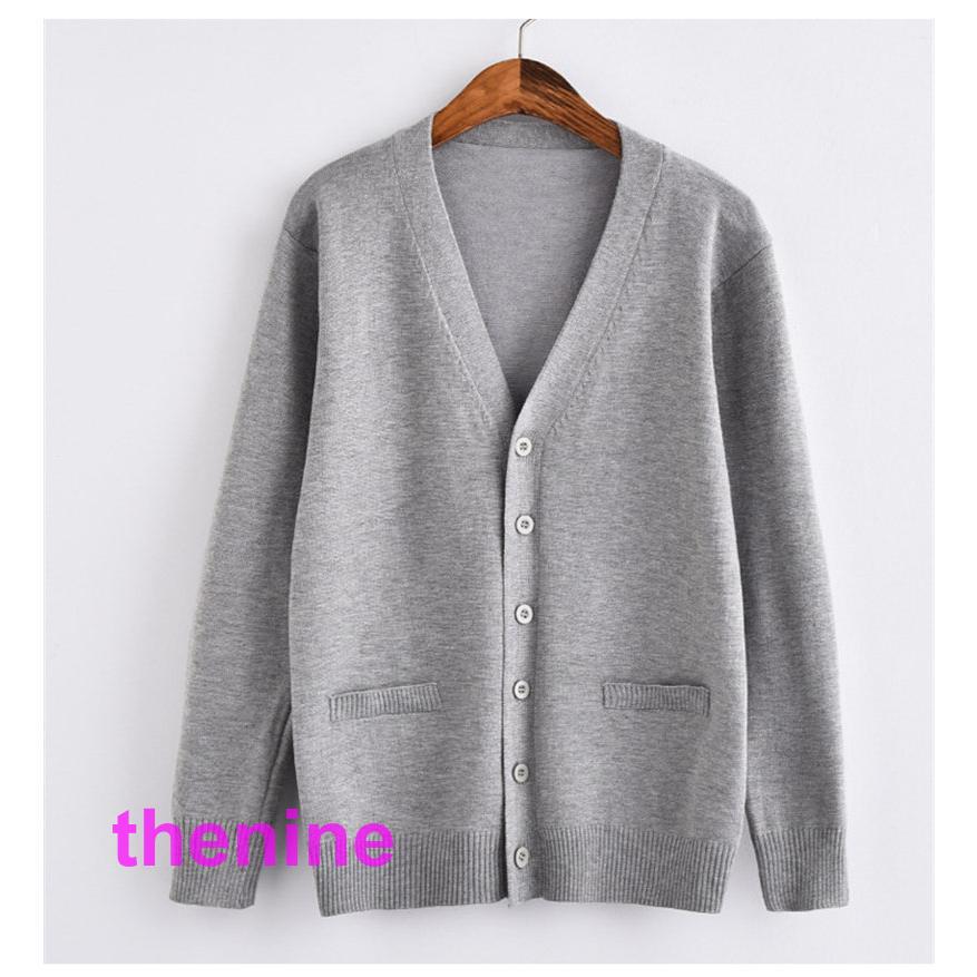  school cardigan lady's cardigan school uniform V neck long sleeve knitted going to school high school student go in . type regular .. easy sweater go in . type culture festival 