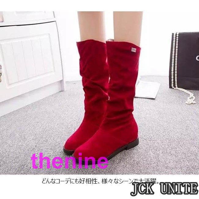  reverse side boa long boots lady's mouton boots suede style low heel shoes shoes autumn winter spring 2020 autumn winter new work 