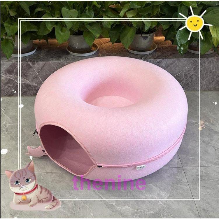  форма бублика кошка тоннель ... фетр производства домашнее животное bed купол type кошка домик для кошек тоннель .. house игрушка домашнее животное диван . пол house . кошка 