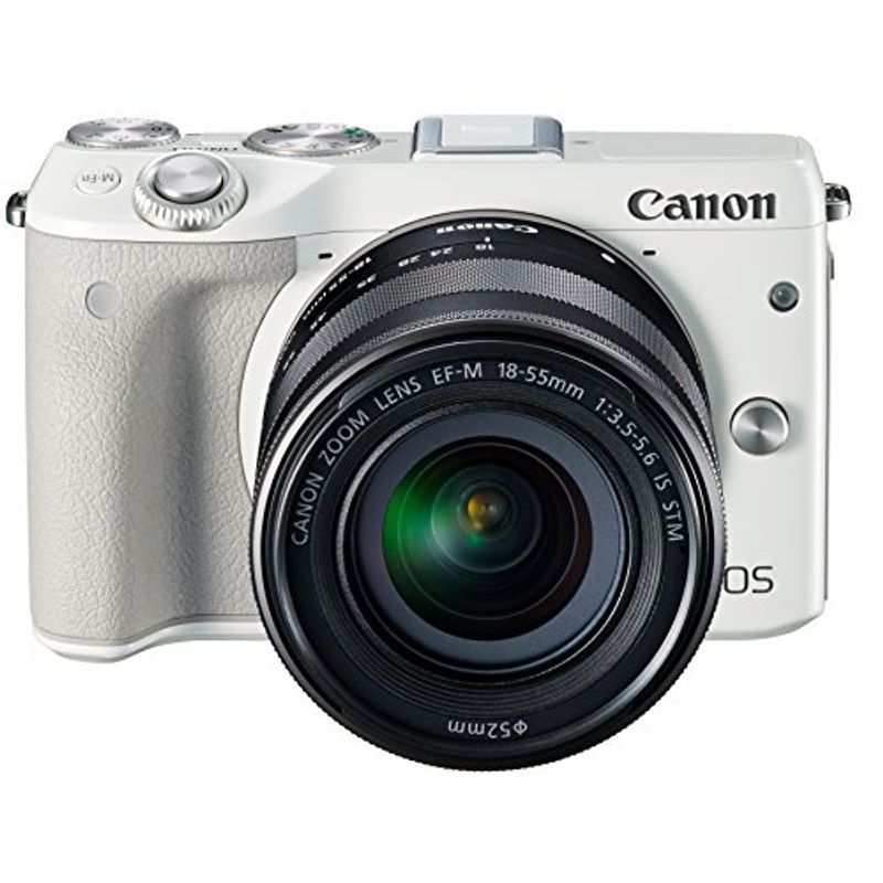 キヤノン EOS M3 EF-M18-55 IS STM レンズキット（ホワイト） ミラーレス一眼カメラの商品画像