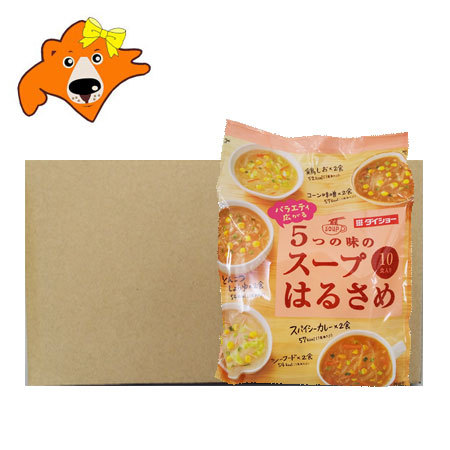 ダイショー ダイショー バラエティ広がる 5つの味のスープはるさめ 10食入（5種×各2食） 164.8g×10セット スープの商品画像