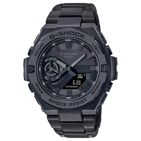 極美品】CASIO G-SHOCK GST-B500 Bluetooth搭載 G-STEEL タフソーラー