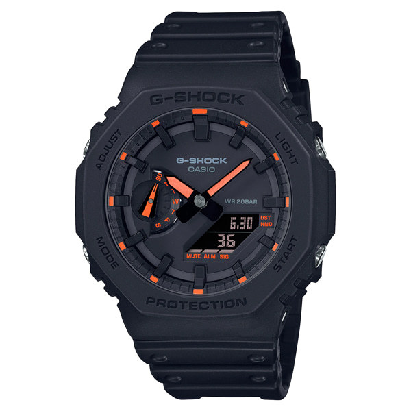 CASIO G-SHOCK 2100 NEON ACCENTシリーズ GA-2100-1A4JF G-SHOCK 