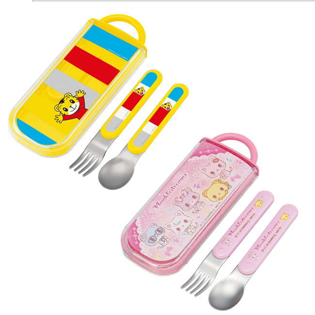  character combination set Fork & spoon made in Japan ske-ta-CC2 Disney Princess Pokemon Sanrio Snoopy 