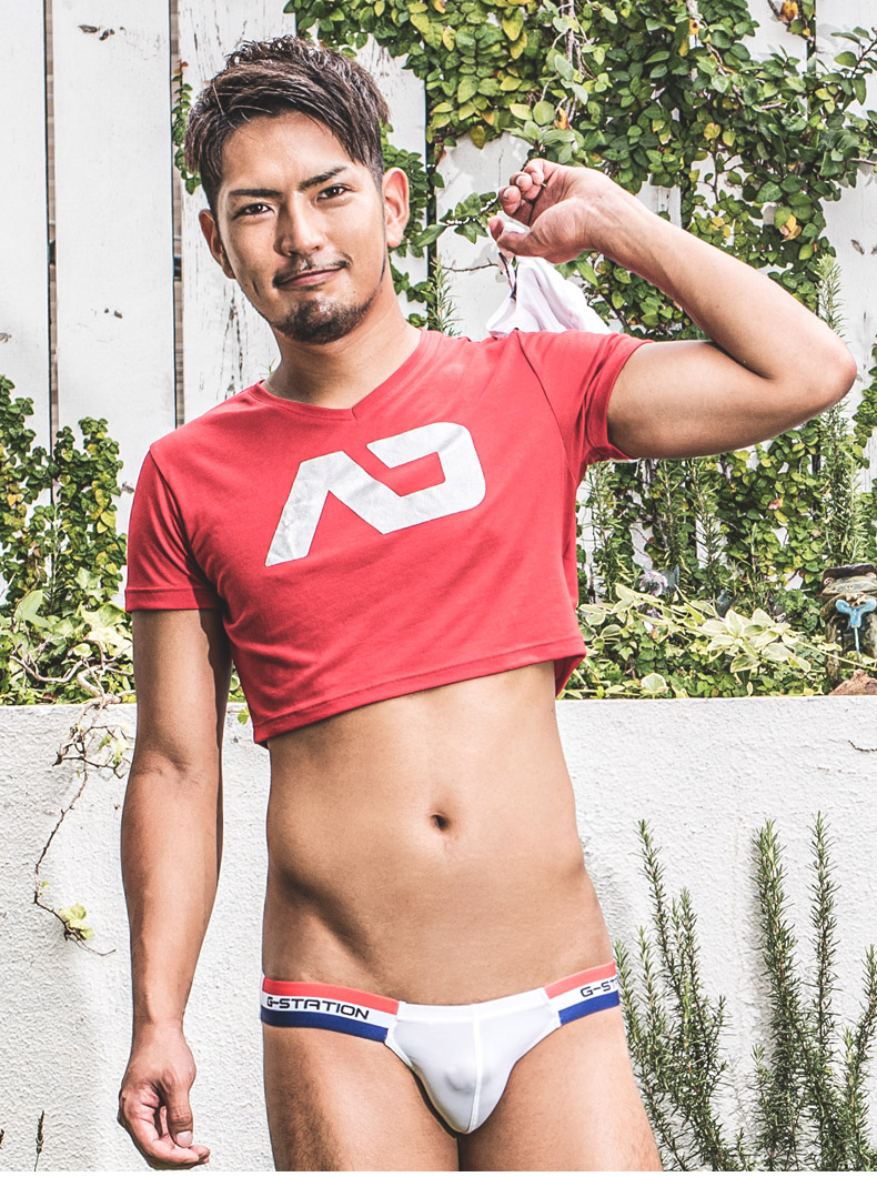  bikini Brief G-Stationji- station tricolor waist band super stretch tsurutsuru cloth tag less man White Day 