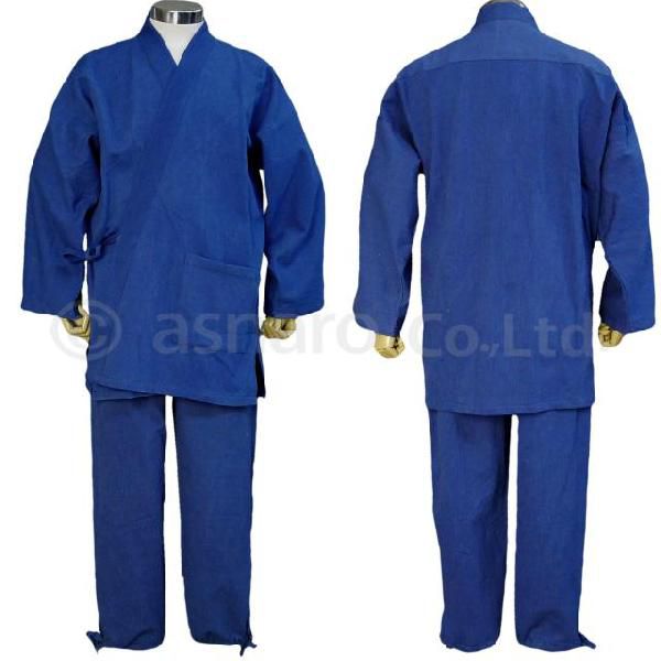  мужской Samue взрослый толстый Denim простой верх и низ в комплекте японский костюм хлопок 100%