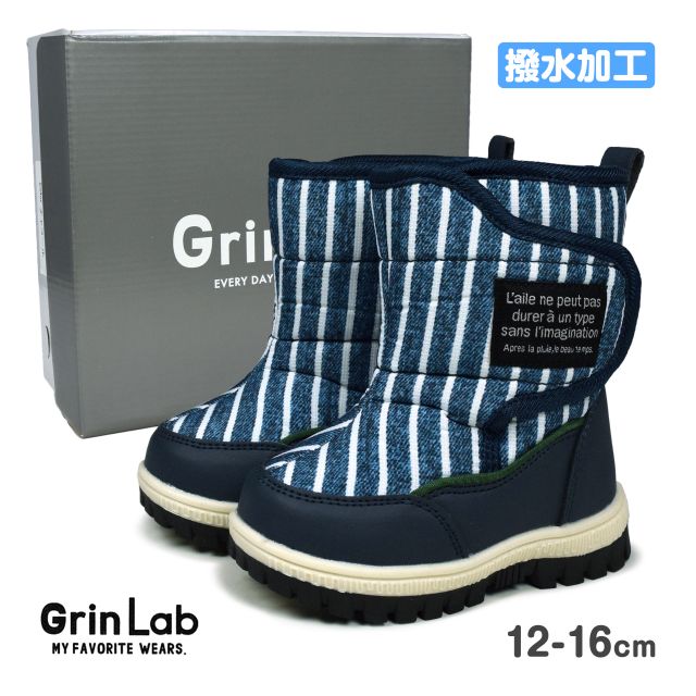  боты Kids ребенок мужчина Grin Lab водоотталкивающий обратная сторона боа текстильная застёжка snotore