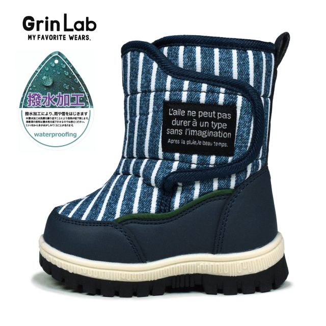  боты Kids ребенок мужчина Grin Lab водоотталкивающий обратная сторона боа текстильная застёжка snotore