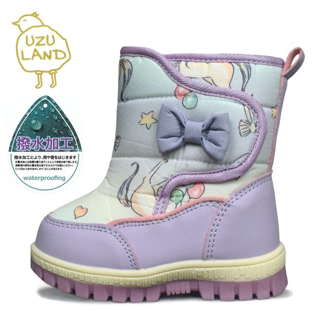  боты Kids baby девочка Unicorn водоотталкивающий защищающий от холода текстильная застёжка 