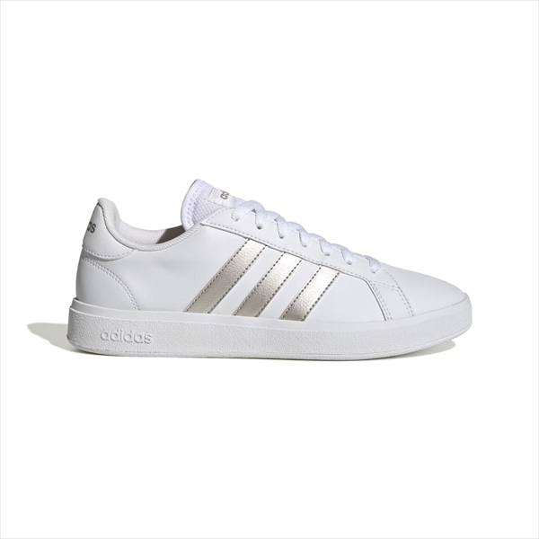 [adidas] Adidas женский спортивные туфли GRANDCOURT BASE 2.0 W (GW9263)(GW9263) foot одежда белый / платина металлик / foot одежда белый [ посылать за товар ]