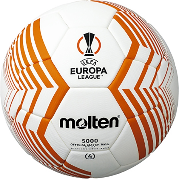 molten UEFA ヨーロッパリーグ 2022‐23 キッズ 4号球 F4U5000-23 （ホワイト/オレンジ） サッカーボールの商品画像