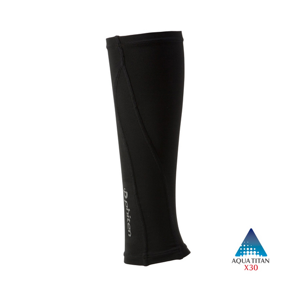 Phiten ファイテンサポーター スポーツスリーブX30 足用 ブラック×ブラック SL536005 L 左右兼用 2個入り スポーツケア用品　膝用サポーターの商品画像