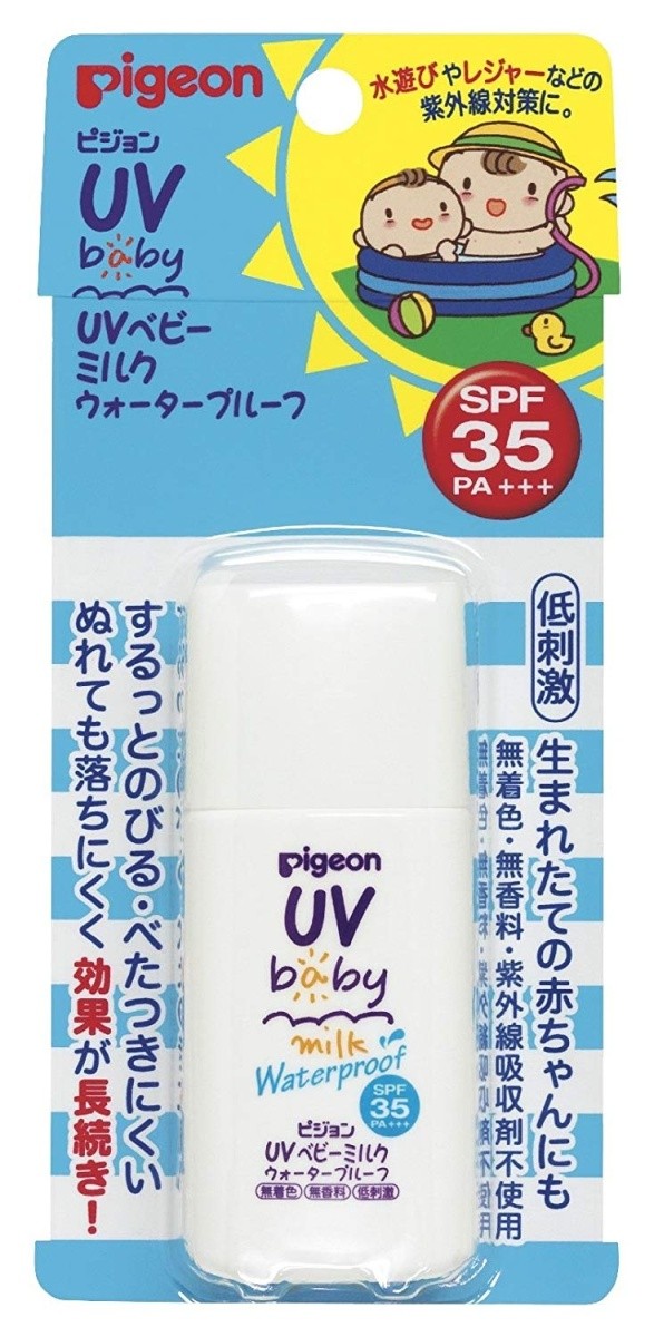 Pigeon Pigeon UVベビーミルク ウォータープルーフ SPF35 PA＋＋＋ 30g【旧】×1個 日焼け止めの商品画像