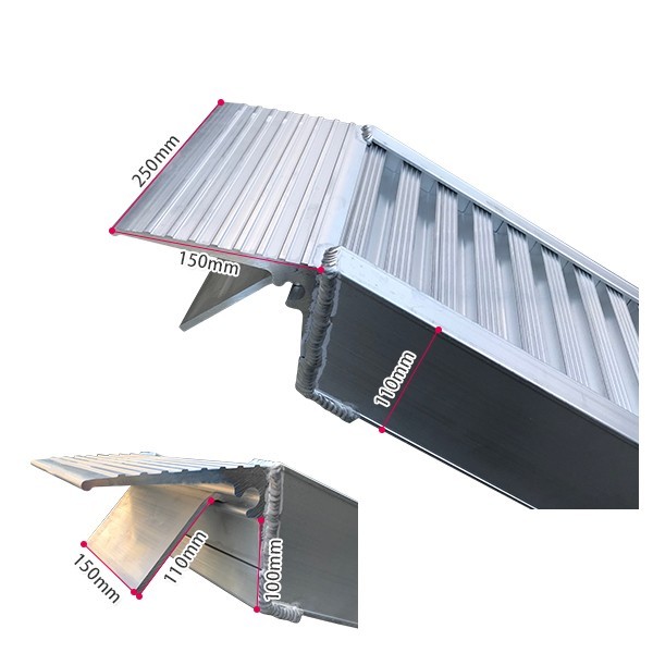  алюминиевые крепления для лестницы 14.5kg алюминиевый мостик aluminium slope супер выдерживающий . -слойный 2000kg /книга@ алюминиевый ржавчина . сильный уровень разница аннулирование 2 шт. комплект 