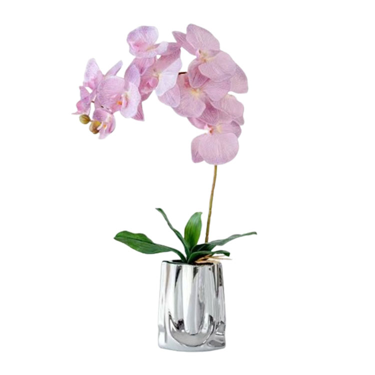 . butterfly orchid flower vase artificial flower .. not flower one wheel .. art flower flower pot .. not festival . flower Mini size Respect-for-the-Aged Day Holiday base . butterfly orchid interior gift present 