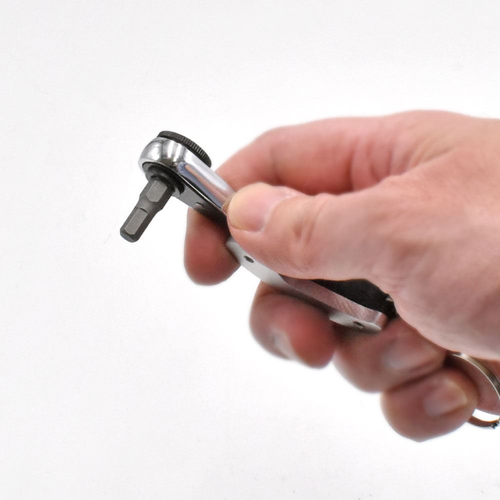 AP 1/4HEX folding bit ratchet set (6 points collection ) | key holder ratchet handle gear wrench bit holder plus minus 