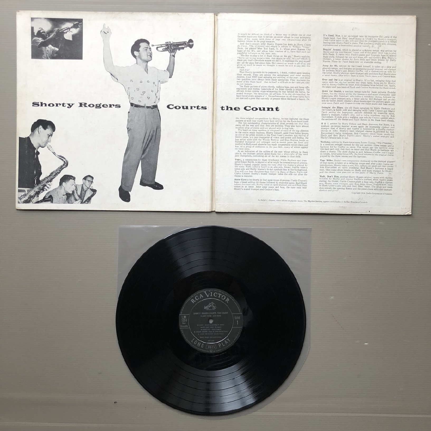 . confidence Hara Collection good record super valuable record 1954 year American original Release record shorty -* Roger sLP record Shorty Rogers Courts The Count