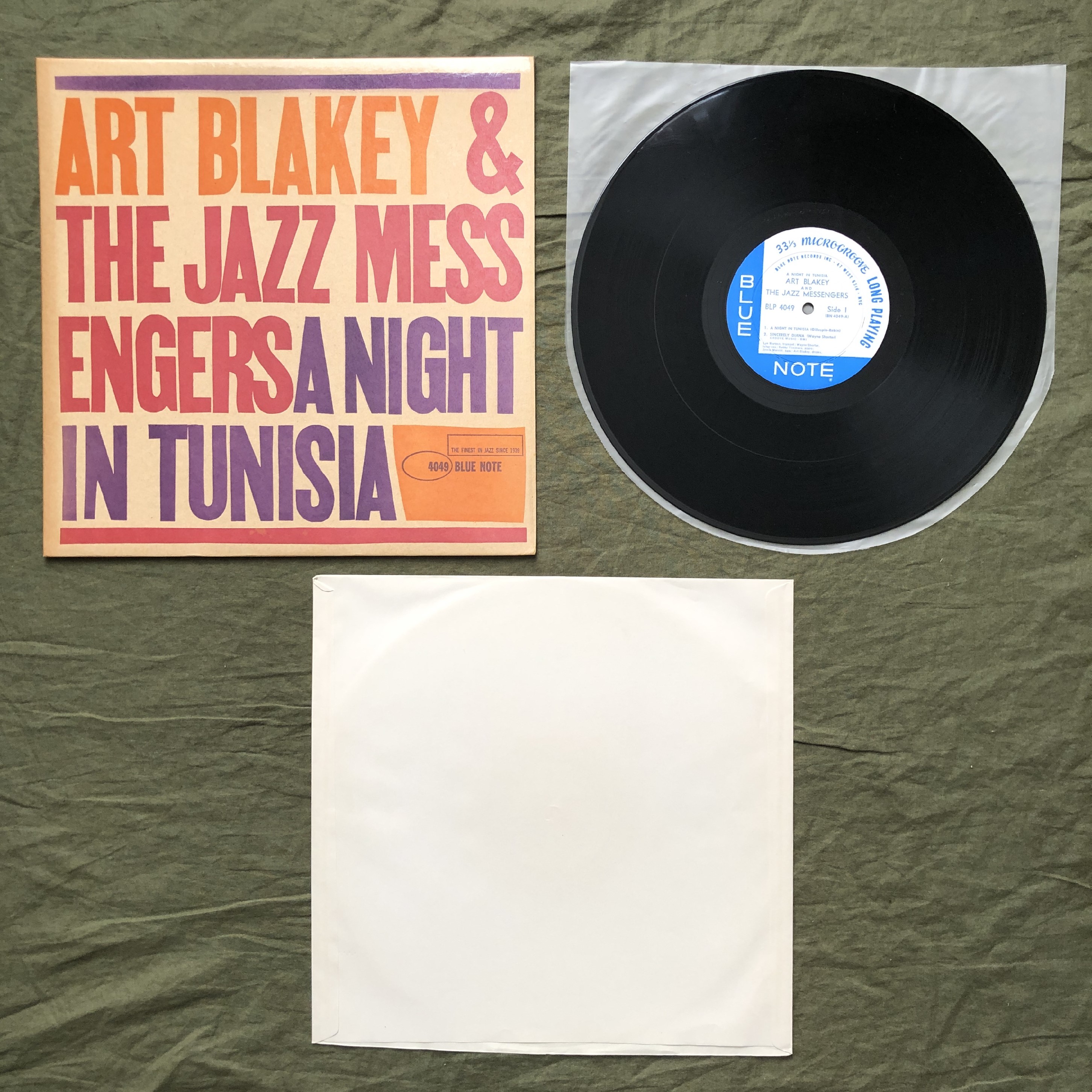. confidence Hara Collection beautiful record 1961 year RVG stamp American book@ country original Release record Art Blakey LP record A Night In Tunisia: Wayne Shorter