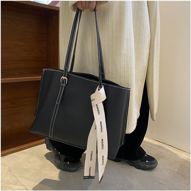  женский большая сумка черный портфель простой легкий 