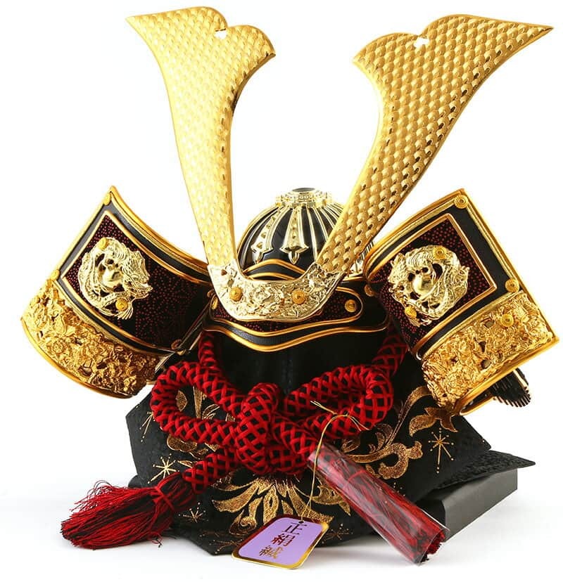 堅実な究極の 宝童監修 兜飾り 兜収納飾り モダン 兜 五月人形 中鍬竜貴兜 H035 Mm 062 21年度新作 会津塗 12号 正絹縅 コンパクト飾り