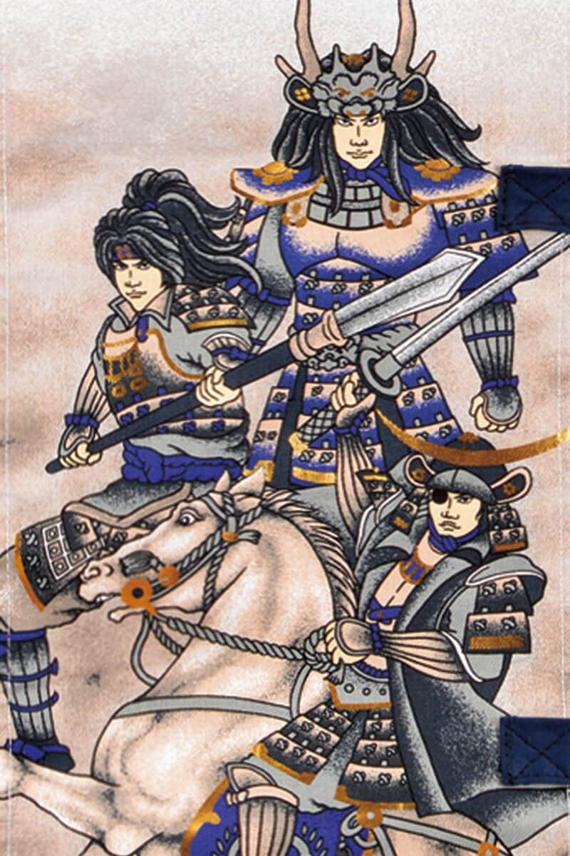 人気no 1 俊峰 名前旗 伊達政宗 21年度新作 家紋 名前入れ代金込み スタンド付 綿 武者三人絵 金箔 室内幟 室内用 武田信玄 上杉謙信 こいのぼり Sutevalle Org