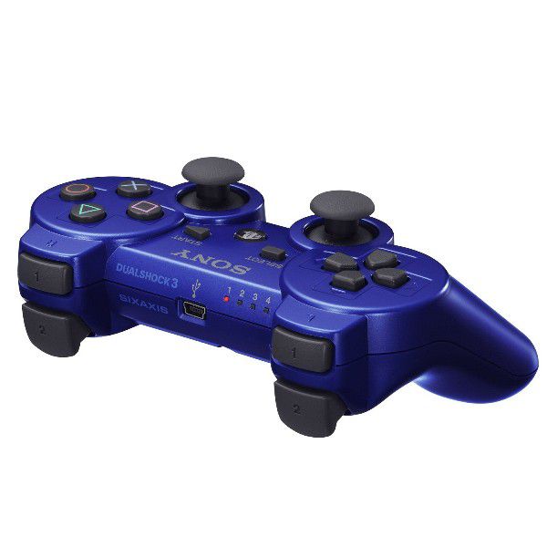 PS3 ワイヤレスコントローラ （DUALSHOCK 3） CECH-ZC2JMB （メタリック・ブルー）の商品画像