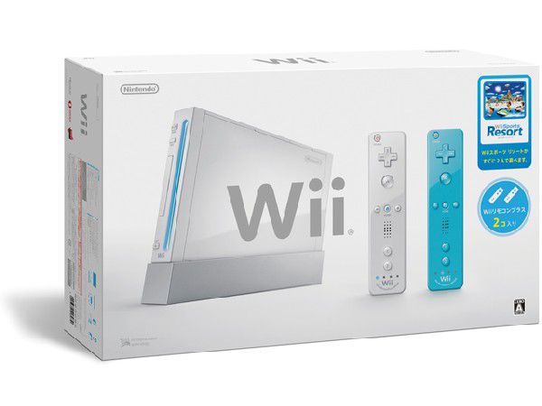 Wii本体 シロ 専用コントローラ Wiiリモコンプラス2本 Wiiスポーツリゾート 追加同梱の商品画像