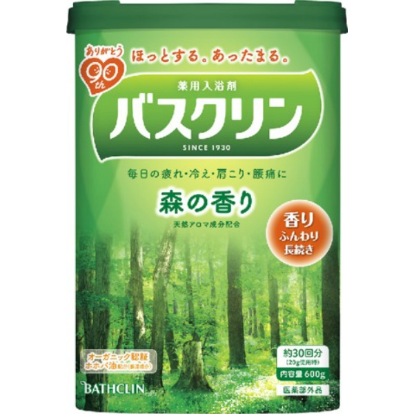 バスクリン バスクリン 森の香り 600g×3 浴用入浴剤の商品画像