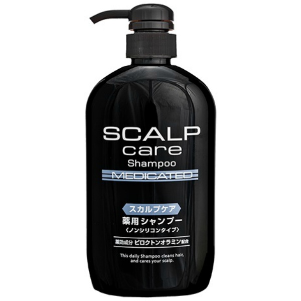 熊野油脂 スカルプケア 薬用シャンプー ポンプ 600ml×1個