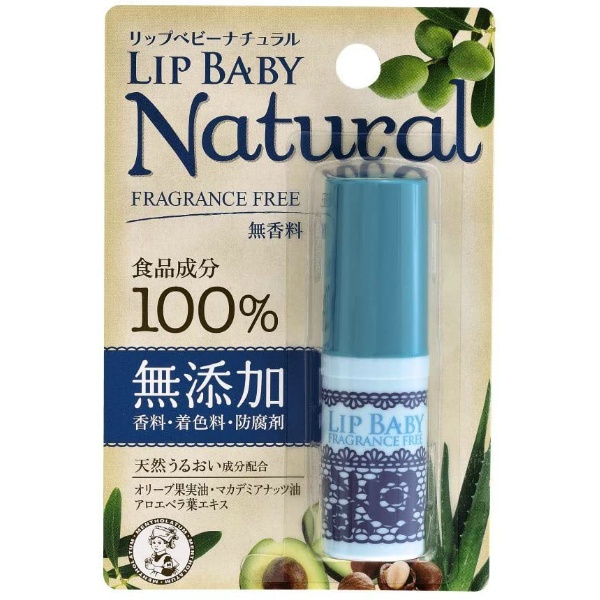 ロート製薬 メンソレータム リップベビーナチュラル 無香料 4g×1 メンソレータム リップケア、リップクリームの商品画像
