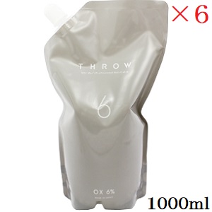 THROW スロウ オキシ 2剤 6％ 1000ml×6個（医薬部外品） レディースヘアカラーリングの商品画像