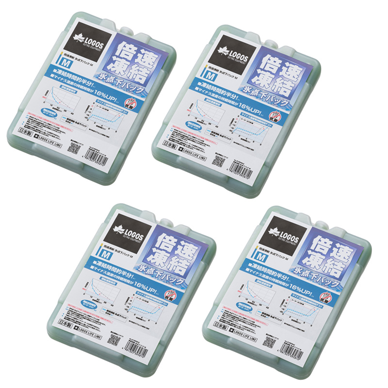 LOGOS （ロゴス） 倍速凍結・氷点下パックM×4個の商品画像