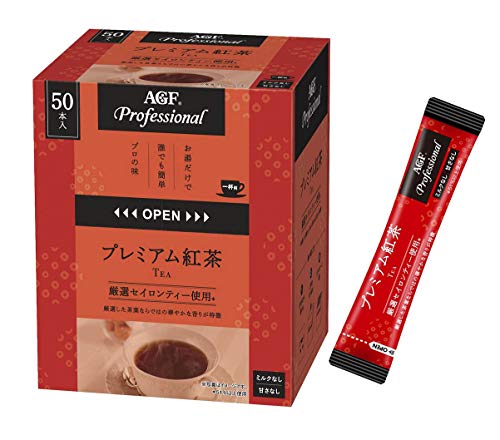 AGF 味の素AGF プロフェッショナル プレミアム紅茶1杯用 スティック 50本 ×1セット 粉末、インスタント紅茶の商品画像