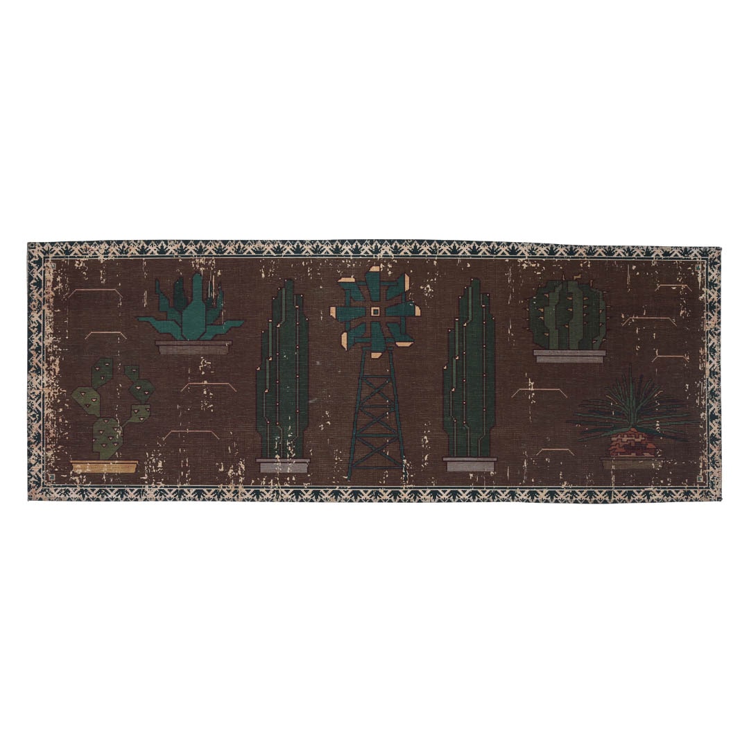 マット 玄関マット インテリアマット ダルトン マット ロング ボタニー 120×45cm レトロ ヴィンテージ調の商品画像