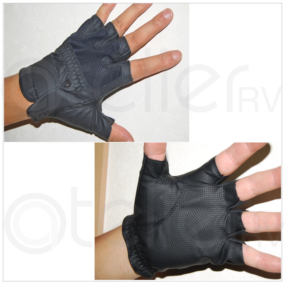  driving gloves re Sachs half finger synthetic leather black car JOYFIT 28