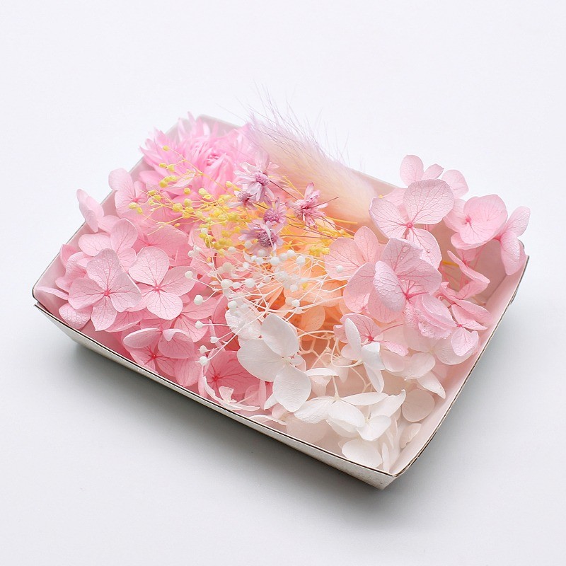  springs pink material for flower arrangement set 1 case herbarium . aroma wax bar preserved flower hydrangea worn kli Sam 