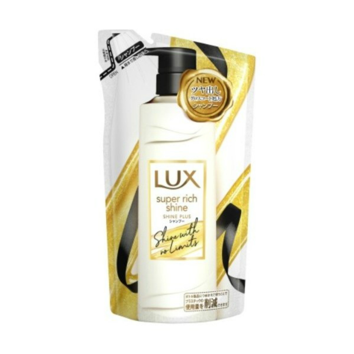 LUX LUX スーパーリッチシャイン シャインプラス シャンプー 詰め替え 300g×1個 ラックス スーパーリッチシャイン レディースヘアシャンプーの商品画像