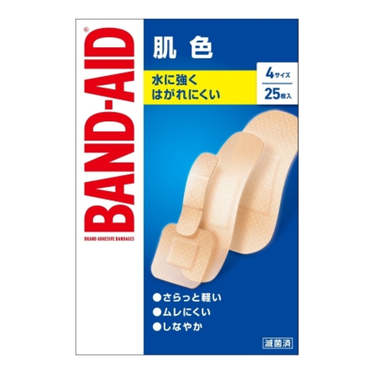 BANDーAID Kenvue バンドエイド 肌色 4サイズ 25枚入×1個 絆創膏の商品画像