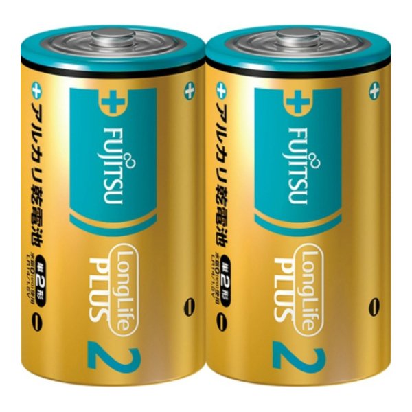 FDK FDK アルカリ乾電池 単2形 Long Life Plus 2本パック×1個（単2形 2本）LR14LP（2S） 乾電池の商品画像